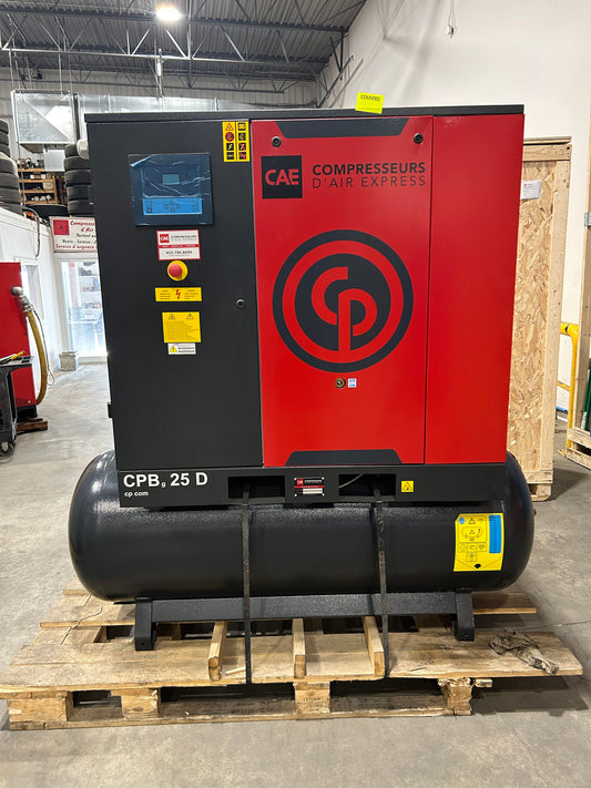 ÉQUIPEMENT LOCATION MARK - CPBg25D-TM Compresseur à Vis 18 KW/ 25 HP CHICAGO PNEUMATIC
