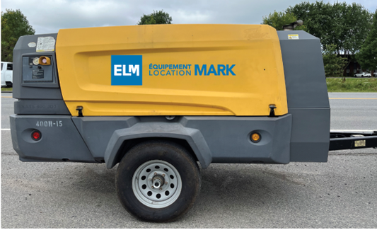 ÉQUIPEMENT LOCATION MARK - XATS400 Compresseur à vis DIESEL ATLAS COPCO 400 CFM