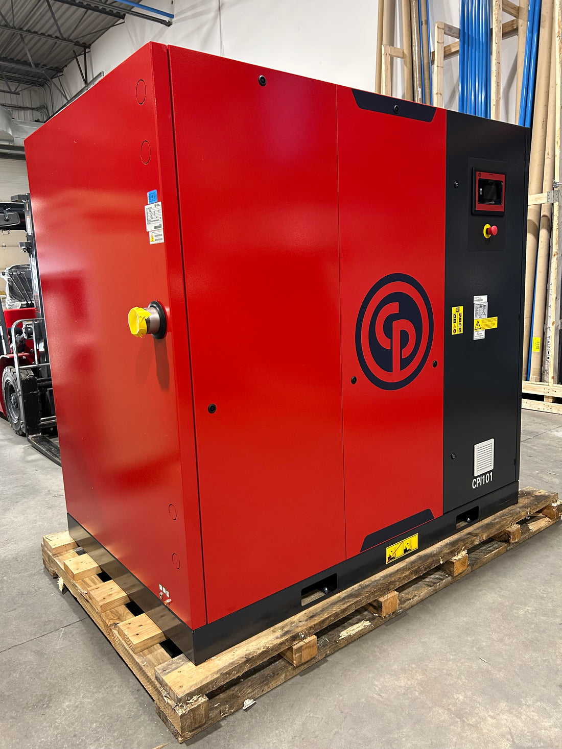 ÉQUIPEMENT LOCATION MARK - CPI101 Compresseur à vis 75 KW/100 HP 575V CHICAGO PNEUMATIC