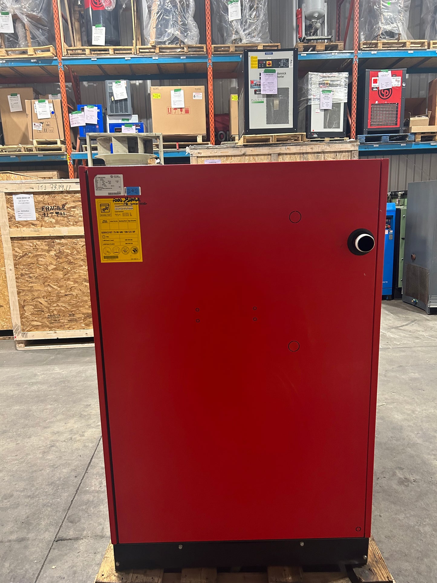 CPE100 Screw compressor 75 KW/100 HP CHICAGO PNEUMATICS - for sale