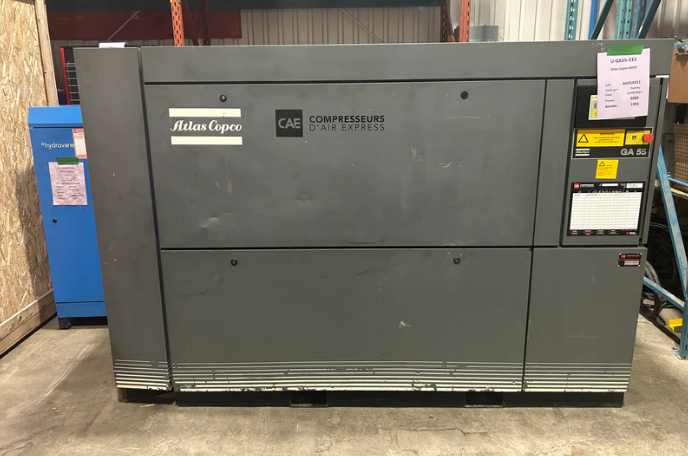 ÉQUIPEMENT LOCATION MARK - GA55 Compresseur à Vis 55 KW/ 75 HP 325 CFM 575V  ATLAS COPCO