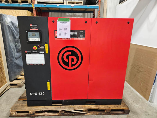 CPE120 Compresseur à vis 90 KW/125 HP CHICAGO PNEUMATIC- En vente
