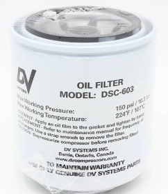 DSC-603 Oil Filter 5-15HP Air End DV SYSTEMS