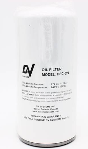 DSC-624 Oil Filter 30 &amp; 50 HP DV SYSTEMS